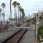 Amtrak_route_along_San_Clemente,_CA,_beach
